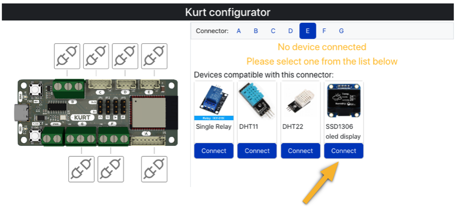 Kurt configurator step 1